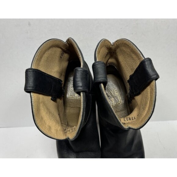 Frye Billy Short Pull On Boot Black Leather Western Women’s Size 6 B 77823 - Picture 8 of 8